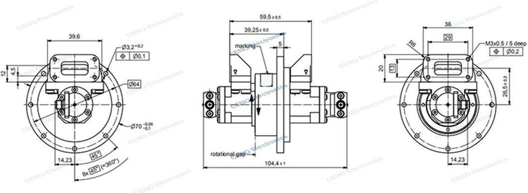 Radio Frequency coaxial rotary joints with 2 channels