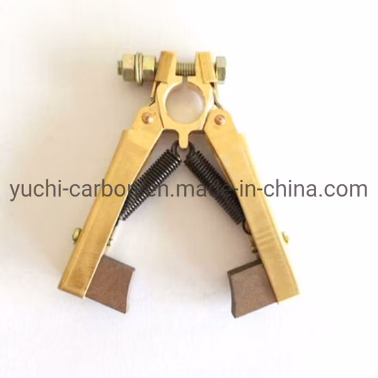 고전류를 가진 28X44mm 슬립 링 황동 더블 카본 브러쉬 홀더